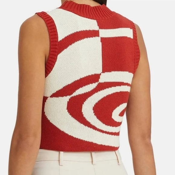 C/MEO COLLECTIVE In Motion Sleeveless Knit Cropped Top. Size S/4 MSRP $190 NWT - Picture 2 of 3